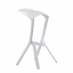 Барный стул Barneo N-227 Miura белый в Южноуральске - yuzhnouralsk.mebel24.online | фото