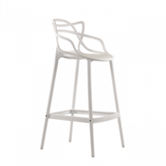 Барный стул Barneo N-235 Masters, белый, design Phillip Stark в Южноуральске - yuzhnouralsk.mebel24.online | фото