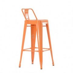 Барный стул Barneo N-242 Tolix Style 2003 Оранжевый в Южноуральске - yuzhnouralsk.mebel24.online | фото