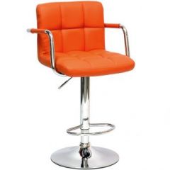 Барный стул Barneo N-69 Kruger Arm Оранжевый в Южноуральске - yuzhnouralsk.mebel24.online | фото