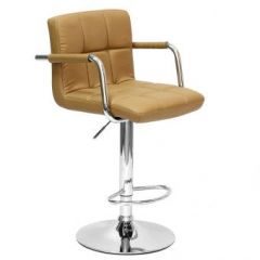 Барный стул Barneo N-69 Kruger Arm Светло-коричневый в Южноуральске - yuzhnouralsk.mebel24.online | фото