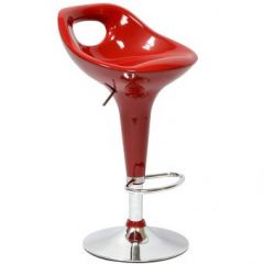 Барный стул Barneo N-7 Malibu красный глянец в Южноуральске - yuzhnouralsk.mebel24.online | фото