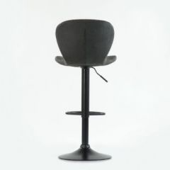 Барный стул Barneo N-86 Time / Black / VPU Dark Gray Vintage серый винтаж 970-11 в Южноуральске - yuzhnouralsk.mebel24.online | фото 2