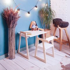 Комплект детской мебели стол и  два стула Я САМ "Лофт-Дуо" (Белый) в Южноуральске - yuzhnouralsk.mebel24.online | фото 10