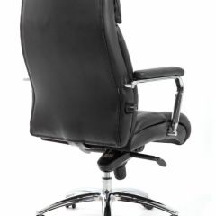Кресло BRABIX PREMIUM "Phaeton EX-502" (кожа с компаньоном, хром, черное) 530882 в Южноуральске - yuzhnouralsk.mebel24.online | фото 4