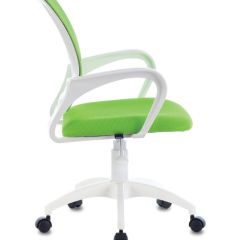 Кресло BRABIX "Fly MG-396W", пластик белый, сетка, салатовое, 532403 в Южноуральске - yuzhnouralsk.mebel24.online | фото 2
