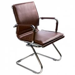 Кресло для посетителя Бюрократ CH-993-Low-V/Brown коричневый в Южноуральске - yuzhnouralsk.mebel24.online | фото