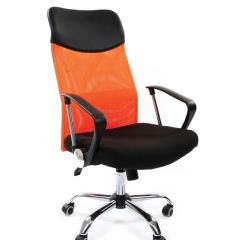 Кресло для руководителя CHAIRMAN 610 N (15-21 черный/сетка оранжевый) в Южноуральске - yuzhnouralsk.mebel24.online | фото