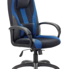 Кресло компьютерное BRABIX PREMIUM "Rapid GM-102" (экокожа/ткань, черное/синее) 532106 в Южноуральске - yuzhnouralsk.mebel24.online | фото