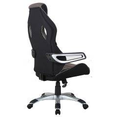 Кресло компьютерное BRABIX Techno GM-002 (ткань) черное/серое, вставки белые (531815) в Южноуральске - yuzhnouralsk.mebel24.online | фото 5
