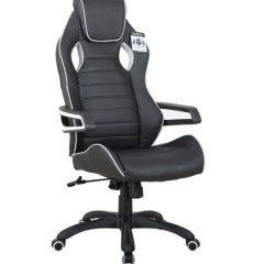 Кресло компьютерное BRABIX Techno Pro GM-003 (экокожа черное/серое, вставки серые) 531814 в Южноуральске - yuzhnouralsk.mebel24.online | фото 2