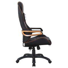 Кресло компьютерное BRABIX Techno Pro GM-003 (ткань черное/серое, вставки оранжевые) 531813 в Южноуральске - yuzhnouralsk.mebel24.online | фото 3