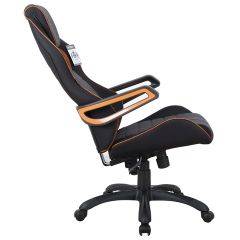 Кресло компьютерное BRABIX Techno Pro GM-003 (ткань черное/серое, вставки оранжевые) 531813 в Южноуральске - yuzhnouralsk.mebel24.online | фото 4