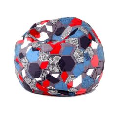 Кресло-мешок Мяч M (Geometry Slate) в Южноуральске - yuzhnouralsk.mebel24.online | фото