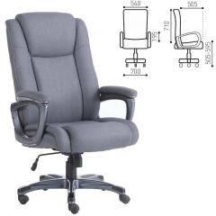 Кресло офисное BRABIX "Solid HD-005" (ткань/серое) 531823 в Южноуральске - yuzhnouralsk.mebel24.online | фото