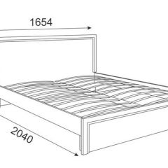 Кровать 1.6 Беатрис М07 Стандарт с ортопедическим основанием (Орех гепланкт) в Южноуральске - yuzhnouralsk.mebel24.online | фото 2