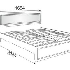Кровать 1.6 Беатрис М10 с мягкой спинкой и ортопедическим основанием (Орех гепланкт) в Южноуральске - yuzhnouralsk.mebel24.online | фото 2