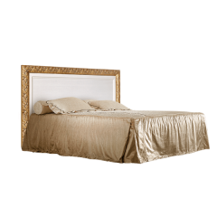 Кровать 2-х спальная (1,4 м) Тиффани штрих-лак/золото с подъемным механизмом (ТФКР140-2[7]) в Южноуральске - yuzhnouralsk.mebel24.online | фото