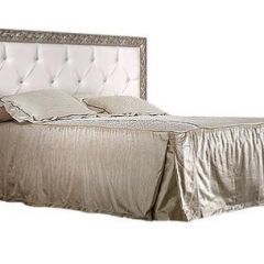 Кровать 2-х спальная(1,6 м)Тиффани Premium черная/серебро с мягким элементом со стразами с подъемным механизмом (ТФКР-2[3][7](П) в Южноуральске - yuzhnouralsk.mebel24.online | фото