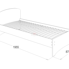 Кровать-2 одинарная (900*1900) в Южноуральске - yuzhnouralsk.mebel24.online | фото 2