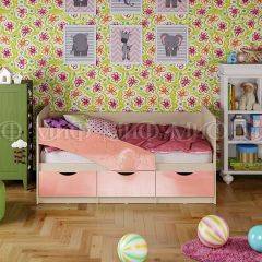 Кровать Бабочки (Розовый металлик) 1600 в Южноуральске - yuzhnouralsk.mebel24.online | фото