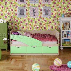 Кровать Бабочки (Салатовый матовый) 1600 в Южноуральске - yuzhnouralsk.mebel24.online | фото