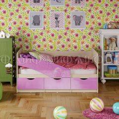 Кровать Бабочки (Сиреневый металлик) 1600 в Южноуральске - yuzhnouralsk.mebel24.online | фото