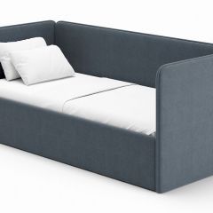 Кровать-диван Leonardo 160*70 (Серый) + боковина в Южноуральске - yuzhnouralsk.mebel24.online | фото