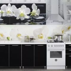 Кухня Фотофасад Белая Орхидея 2000 мм в Южноуральске - yuzhnouralsk.mebel24.online | фото