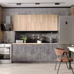 Кухонный гарнитур Асти-дуб сонома 1,8 в Южноуральске - yuzhnouralsk.mebel24.online | фото