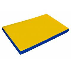 Мат гимнастический 2х1х0,08м цв. синий-желтый в Южноуральске - yuzhnouralsk.mebel24.online | фото 1