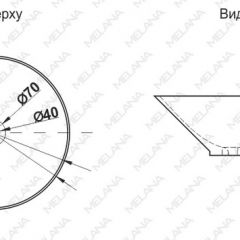 Накладная раковина melana mln-7020-b1+b18 (t4006hb1+b18 ) (сине-черная) в Южноуральске - yuzhnouralsk.mebel24.online | фото 2