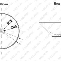 Накладная раковина melana mln-t4006-b8+b3 (салатово-красная) в Южноуральске - yuzhnouralsk.mebel24.online | фото 2