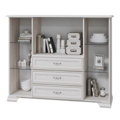 НИКОЛЬ Комод с 2 ст.дв., 1 гл.дв., 3 ящика в Южноуральске - yuzhnouralsk.mebel24.online | фото 2
