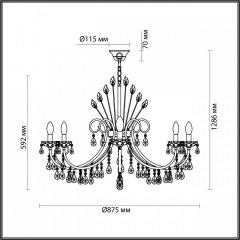 Подвесная люстра Odeon Light Versia 4977/10 в Южноуральске - yuzhnouralsk.mebel24.online | фото 5