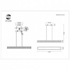 Подвесная люстра ST-Luce Estense SL6203.413.42 в Южноуральске - yuzhnouralsk.mebel24.online | фото 5