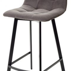 Полубарный стул CHILLI-QB SQUARE графит #14, велюр / черный каркас (H=66cm) М-City в Южноуральске - yuzhnouralsk.mebel24.online | фото 1