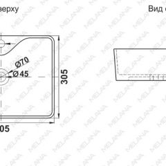 Раковина MELANA MLN-7291X в Южноуральске - yuzhnouralsk.mebel24.online | фото 2