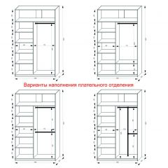 Шкаф-купе 1400 серии SOFT D1+D3+B2+PL1 (2 ящика+1штанга) профиль «Графит» в Южноуральске - yuzhnouralsk.mebel24.online | фото 7