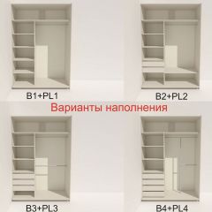 Шкаф-купе 1400 серии SOFT D8+D2+B2+PL4 (2 ящика+F обр.штанга) профиль «Капучино» в Южноуральске - yuzhnouralsk.mebel24.online | фото 5