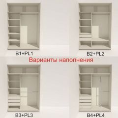 Шкаф-купе 1600 серии SOFT D1+D3+B2+PL1 (2 ящика+1штанга) профиль «Графит» в Южноуральске - yuzhnouralsk.mebel24.online | фото 5