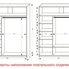 Шкаф-купе 1800 серии SOFT D1+D3+B2+PL1 (2 ящика+1штанга) профиль «Графит» в Южноуральске - yuzhnouralsk.mebel24.online | фото 6