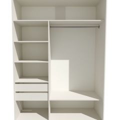 Шкаф-купе 1800 серии SOFT D6+D4+B2+PL2 (2 ящика+1штанга+1 полка) профиль «Капучино» в Южноуральске - yuzhnouralsk.mebel24.online | фото 2