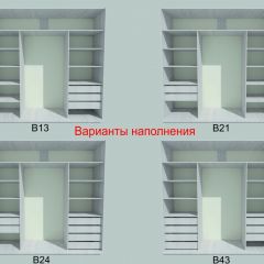 Шкаф-купе 1950 серии SILVER S3+S1+S4 B22+PL3 (по 2 ящика лев/прав+2 штанги) профиль «Серебро» в Южноуральске - yuzhnouralsk.mebel24.online | фото 5