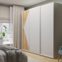 Шкаф-купе 2400 серии SOFT D7+D3+D3+B22+PL4 (по 2 ящика лев/прав+2штанги) профиль «Капучино» в Южноуральске - yuzhnouralsk.mebel24.online | фото