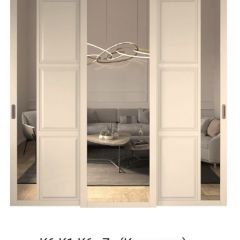 Шкаф-купе 2450 серии NEW CLASSIC K5+K5+K5+B22+PL3 (по 2 ящика лев/прав+1 штанга+1полка) профиль «Капучино» в Южноуральске - yuzhnouralsk.mebel24.online | фото 15