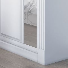 Шкаф-купе 2450 серии NEW CLASSIC K6Z+K1+K6+B22+PL2 (по 2 ящика лев/прав+1 штанга+1 полка) профиль «Капучино» в Южноуральске - yuzhnouralsk.mebel24.online | фото 5