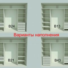 Шкаф-купе 2450 серии NEW CLASSIC K6Z+K1+K6+B22+PL2 (по 2 ящика лев/прав+1 штанга+1 полка) профиль «Капучино» в Южноуральске - yuzhnouralsk.mebel24.online | фото 7