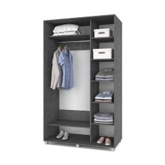 РОЛАНД Шкаф-купе с зеркалами Камень темный (600*1200) Р623 в Южноуральске - yuzhnouralsk.mebel24.online | фото 2