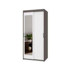 ТОМАС Шкаф-купе с зеркалом Анкор темный/светлый Т22 в Южноуральске - yuzhnouralsk.mebel24.online | фото